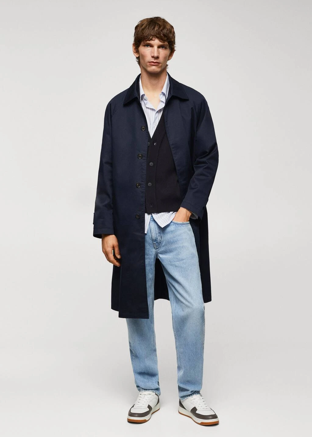 Trench Long Coton Relaxed-fit – Image 2