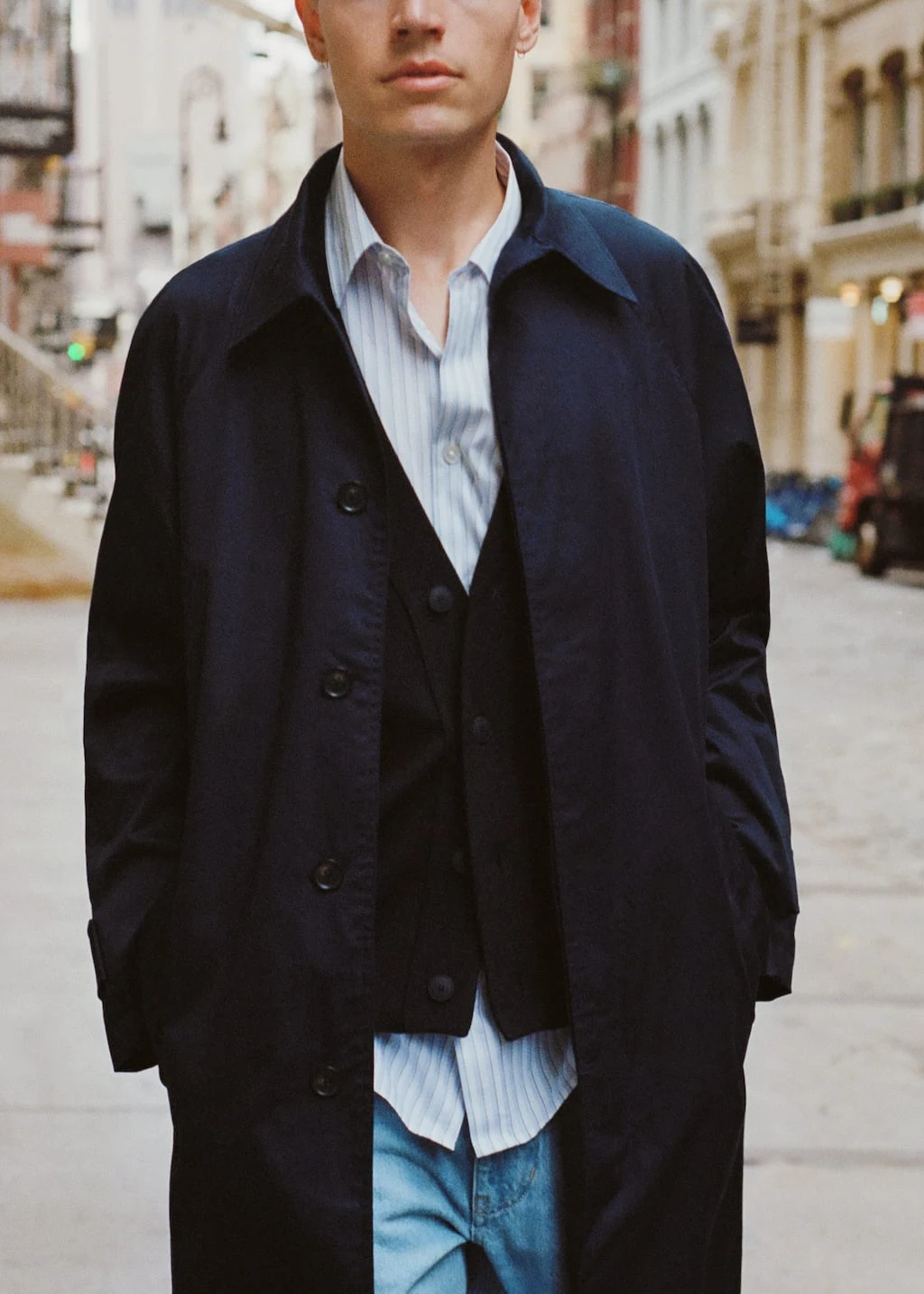 Trench Long Coton Relaxed-fit – Image 7