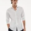 Chemise Costume Micro-structure Stretch