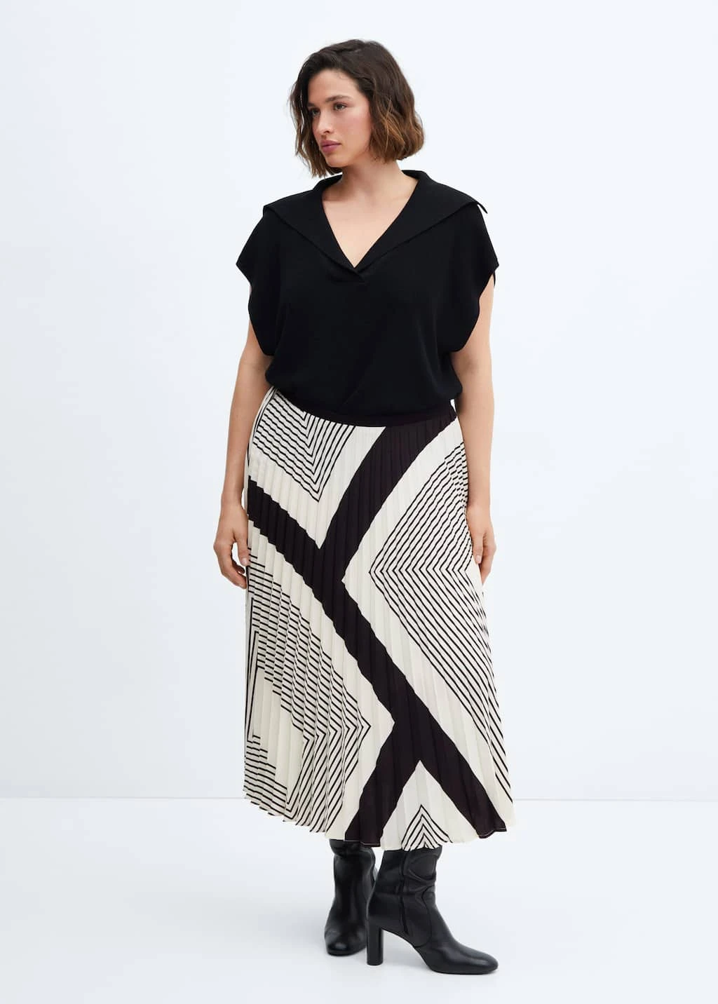 Jupe Plissée à Rayures – Image 5