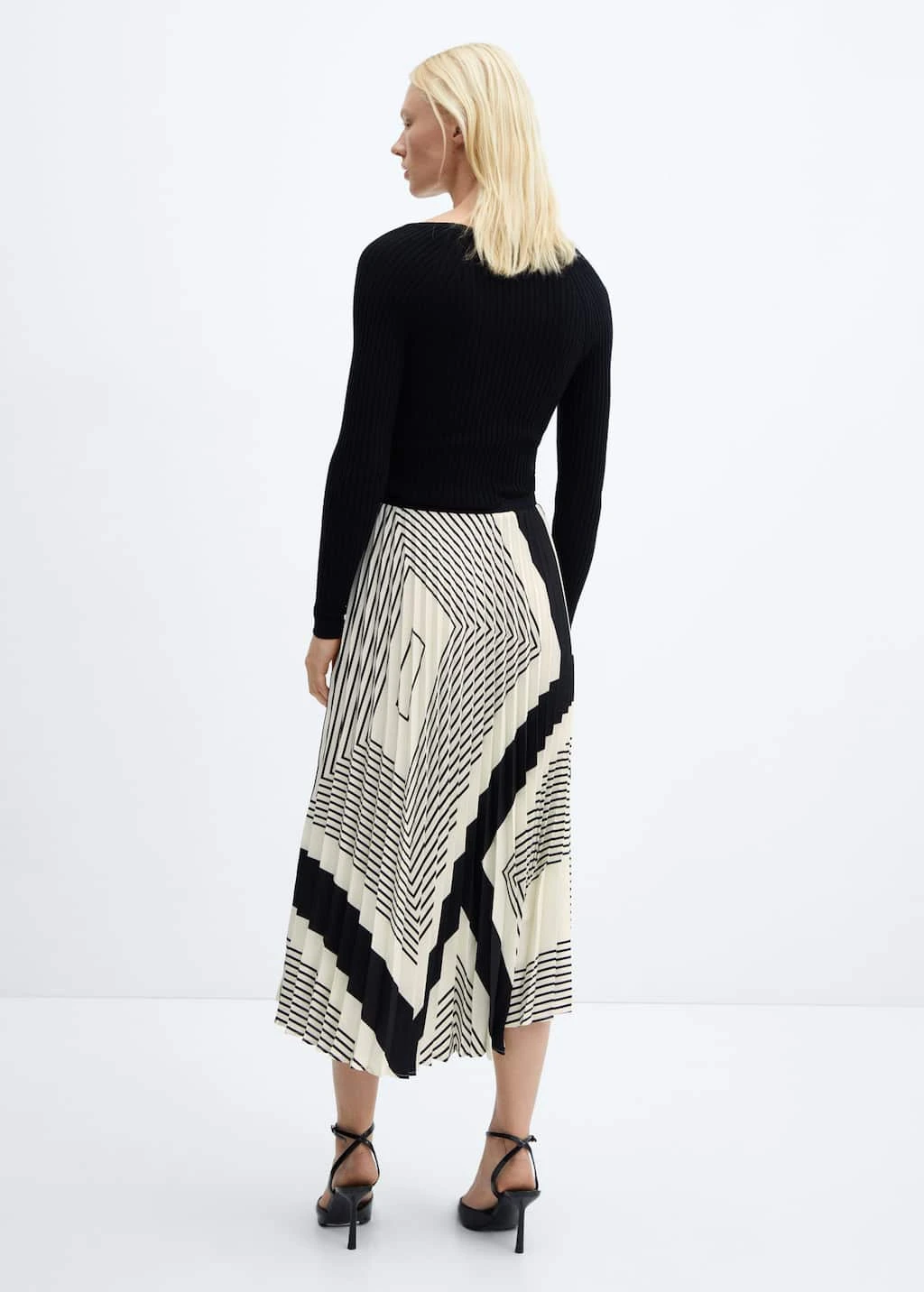 Jupe Plissée à Rayures – Image 3