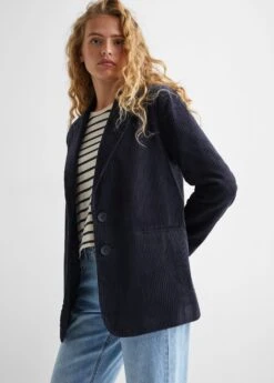 Veste Costume Velours Côtelé