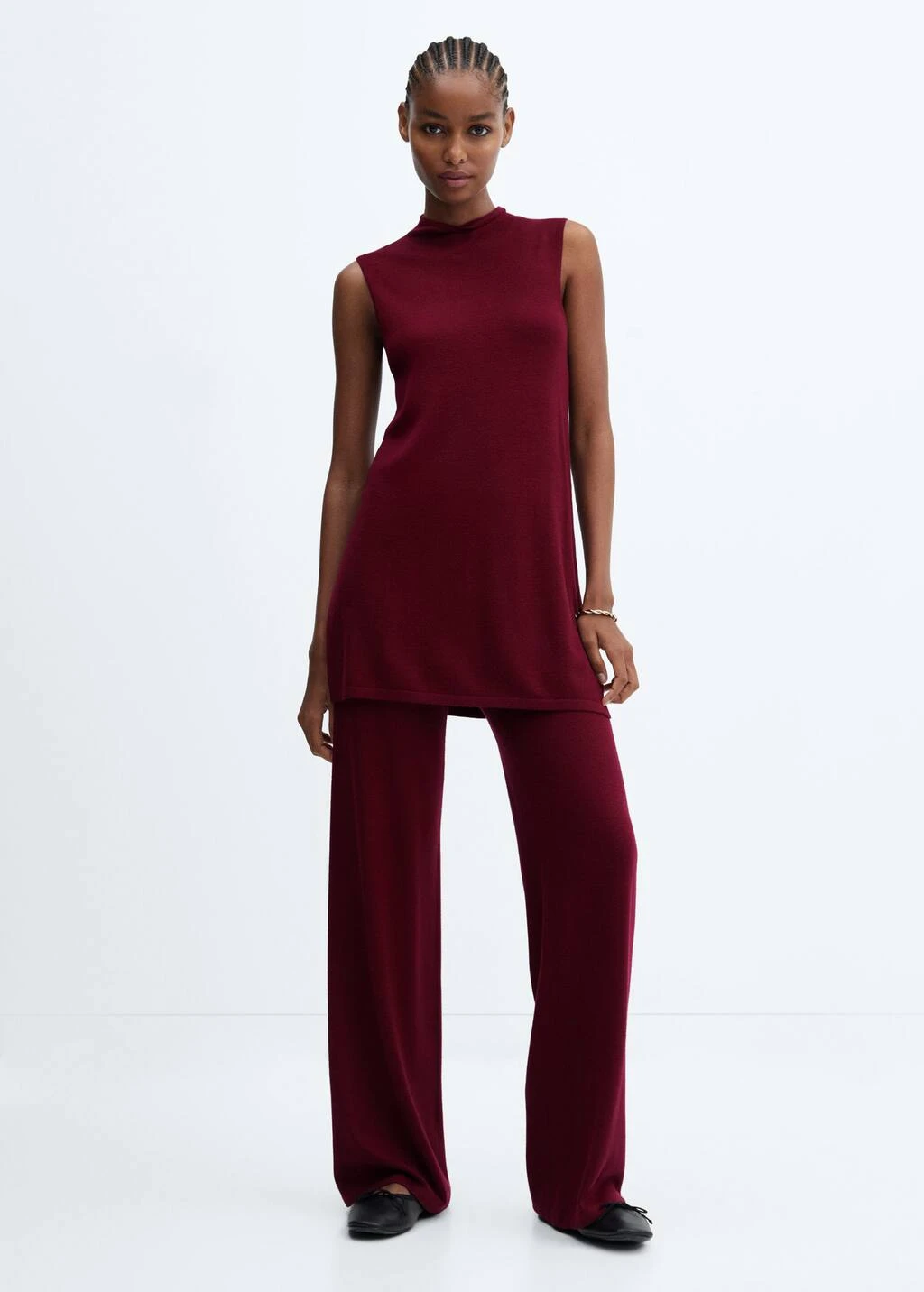 Pantalon Wideleg Maille Fine â Image 9