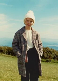 Manteau Long Ă Carreaux