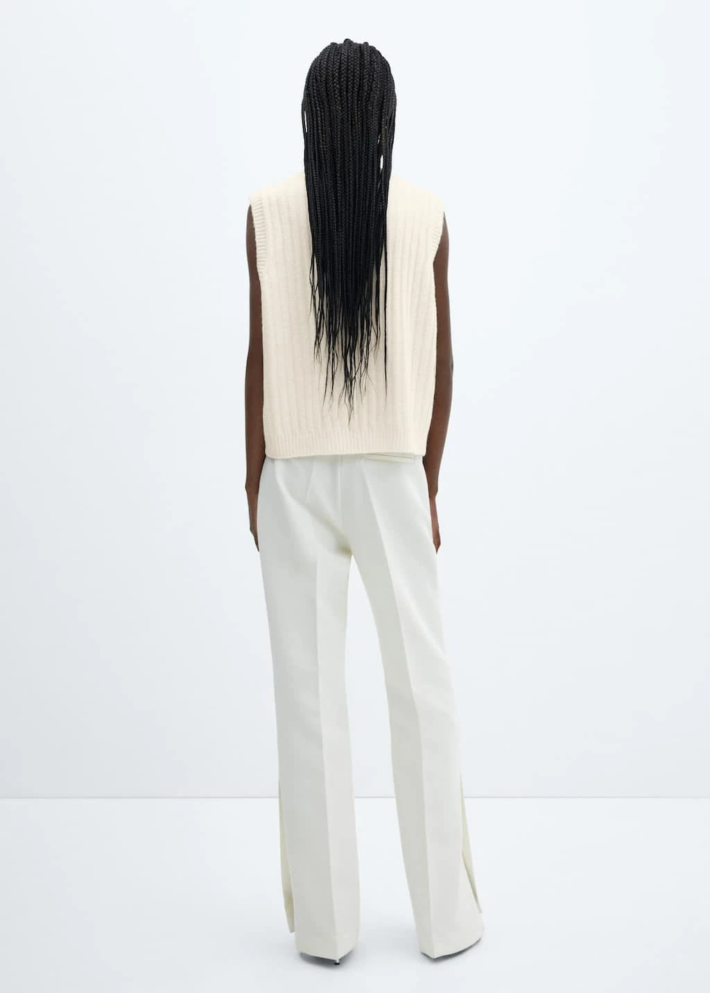 Gilet Maille Côtelée Col Roulé – Image 3