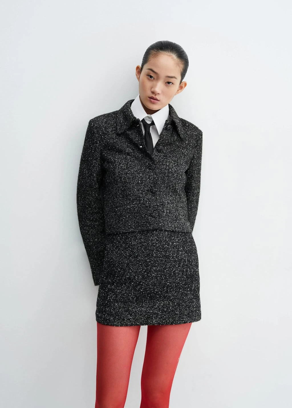 Jupe Tweed Chinée – Image 6