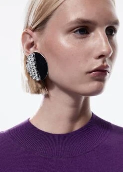 Boucles D'oreilles Combinées Forme Circulaire