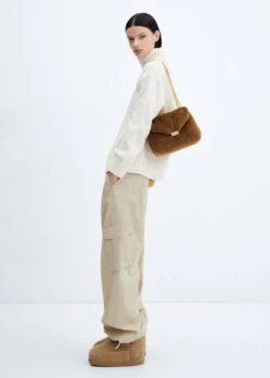 Sac Fausse Fourrure Matelassé