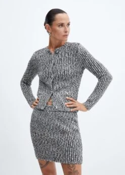 Jupe Maille Côtelée Texture