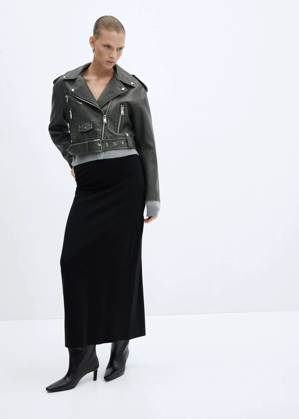 Jupe Maille Poches Cargo – Image 5