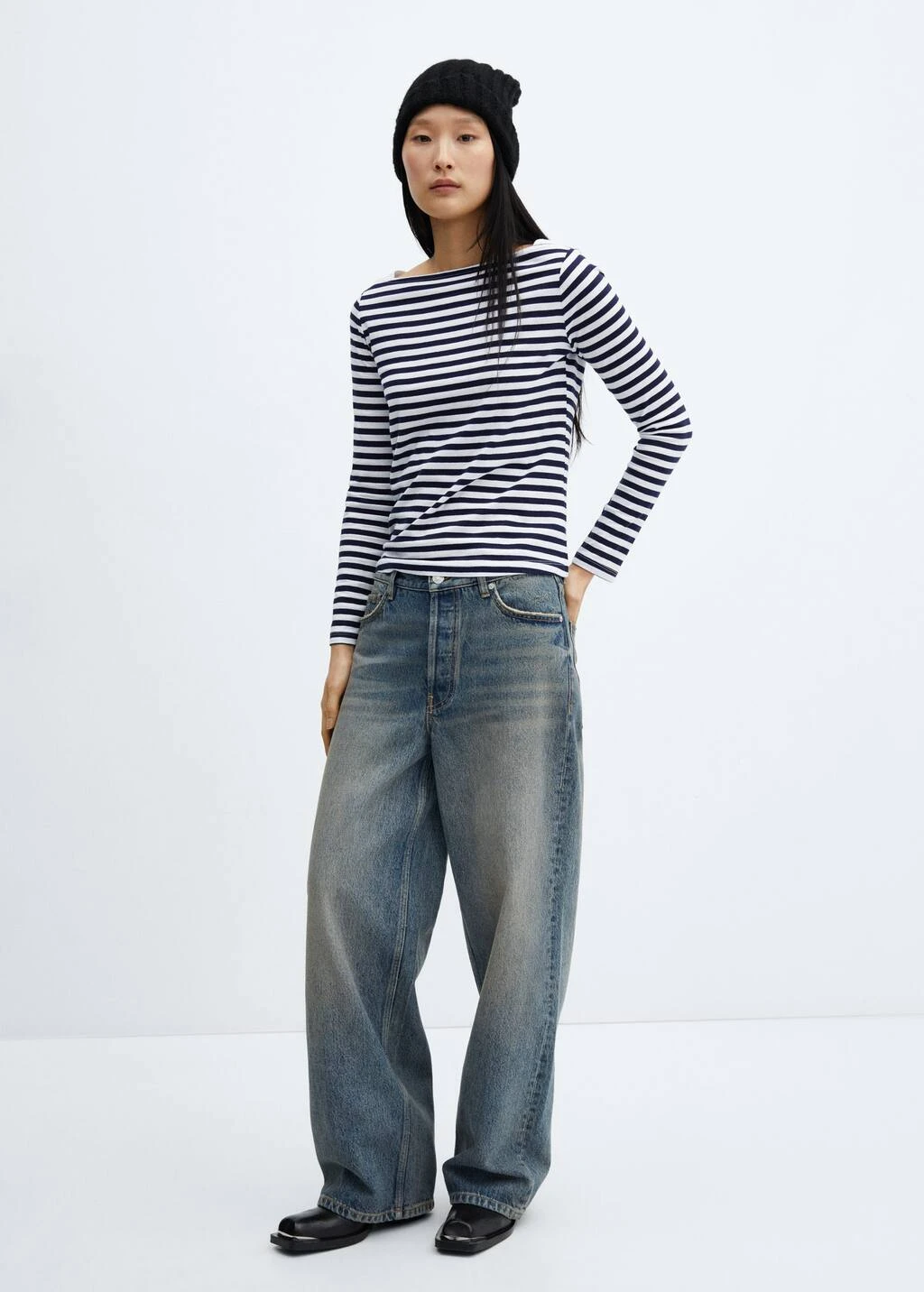 T-shirt Col Bateau Coton â Image 2