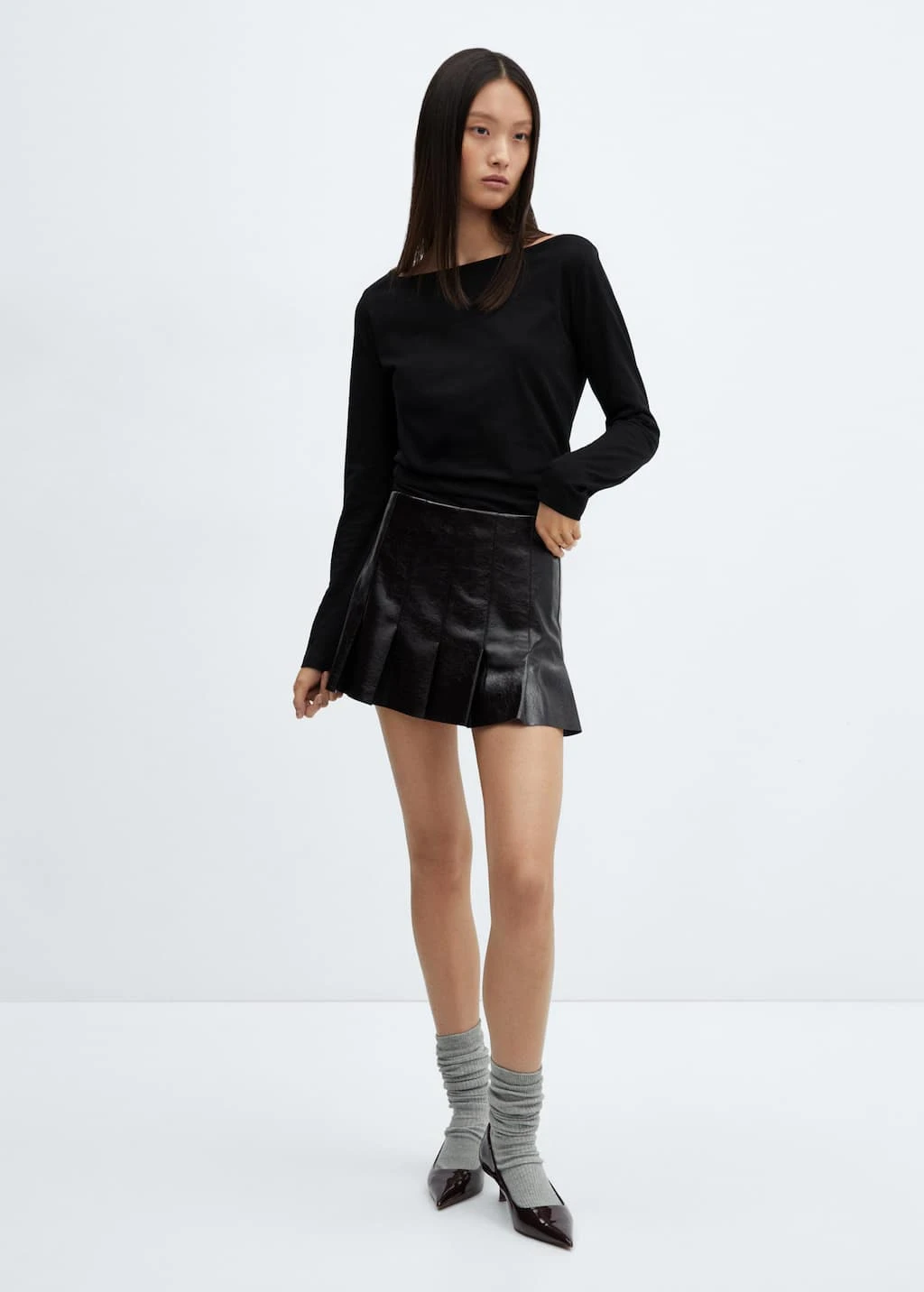 T-shirt Col Bateau Coton â Image 11