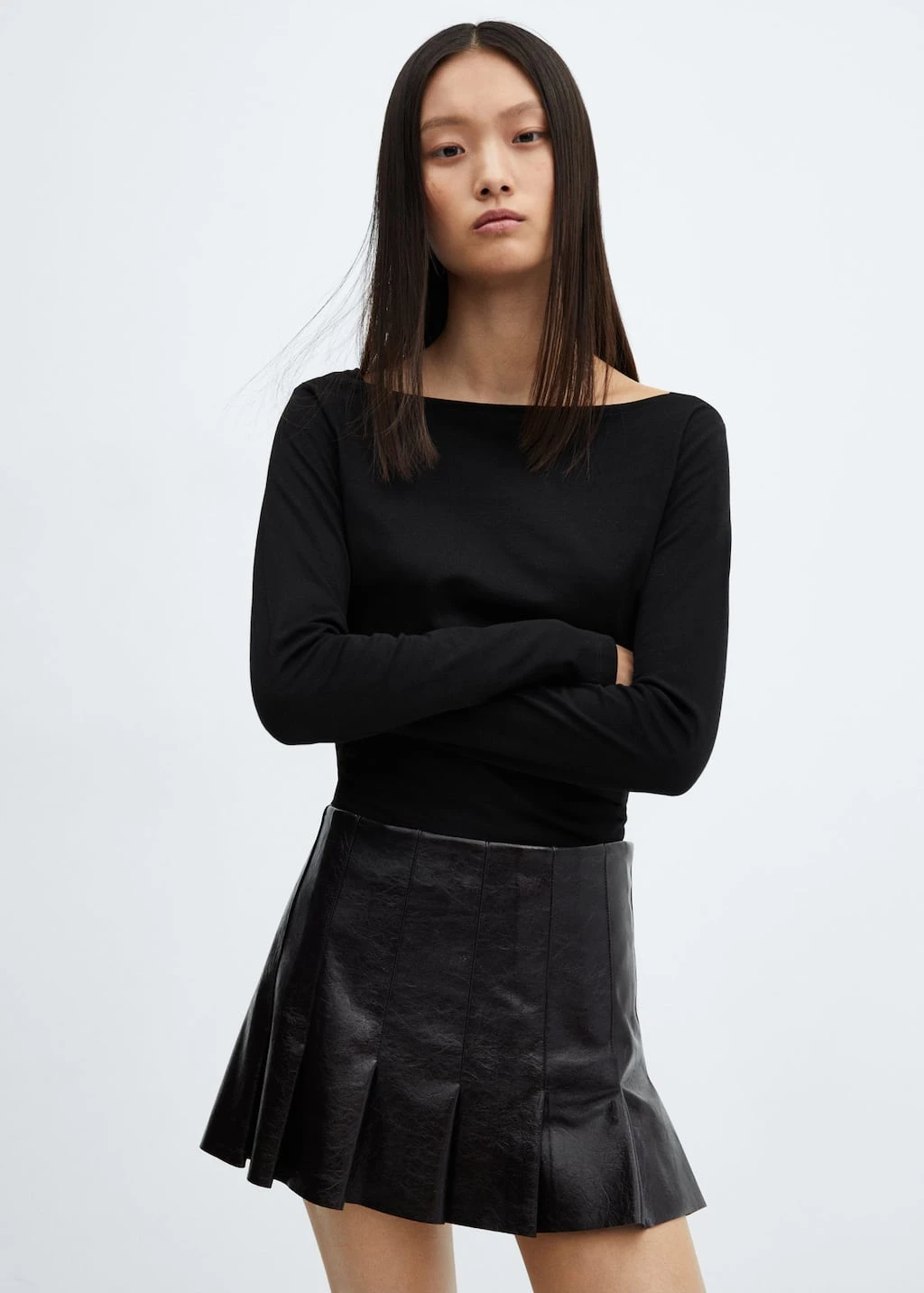 T-shirt Col Bateau Coton â Image 10