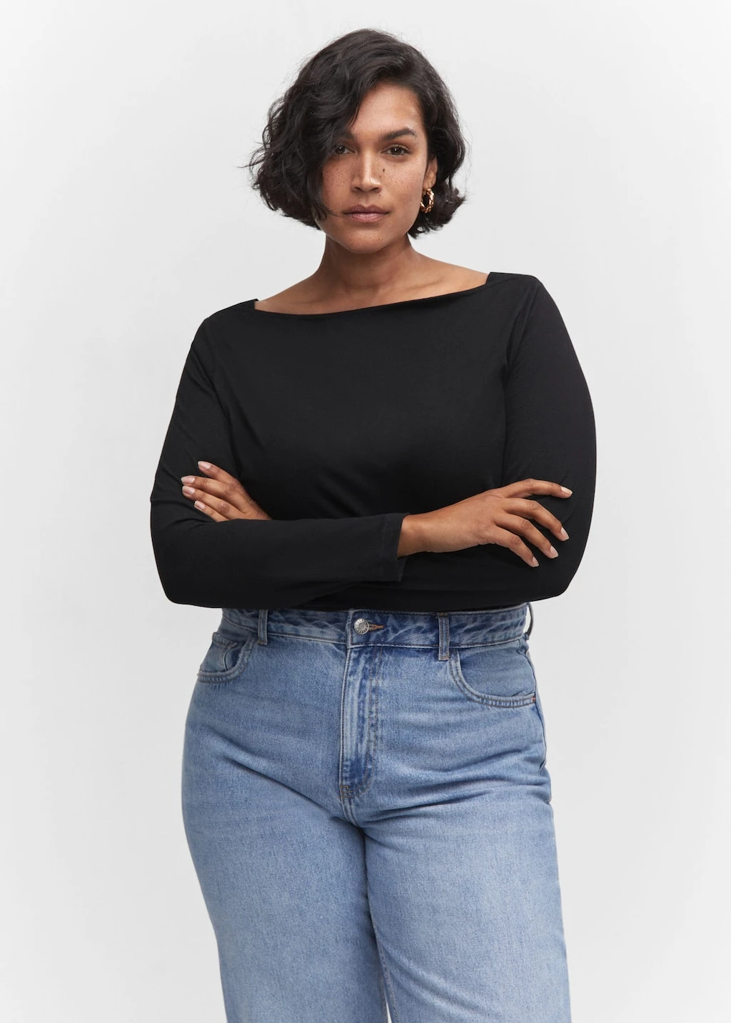 T-shirt Col Bateau Coton â Image 16