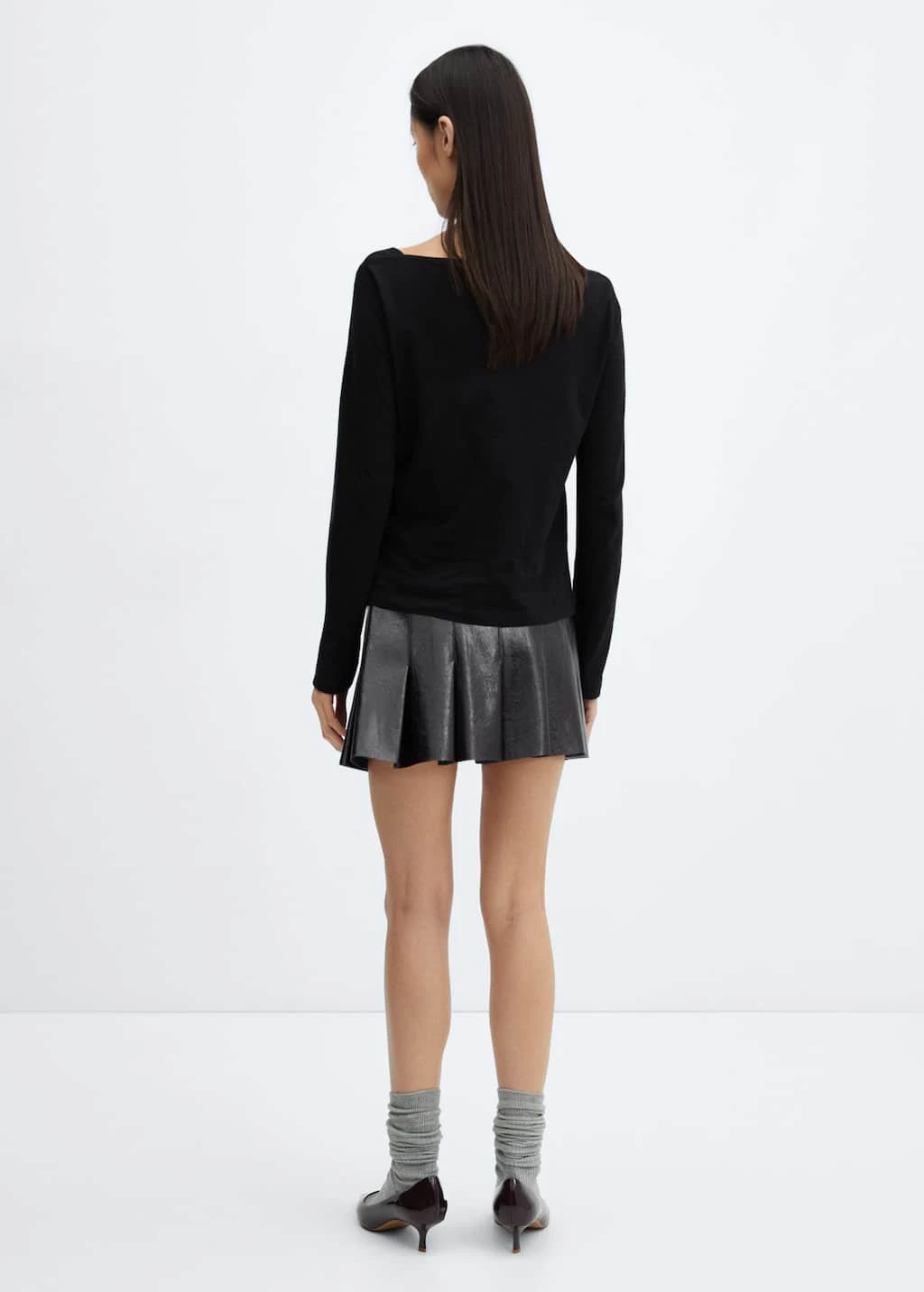 T-shirt Col Bateau Coton â Image 12