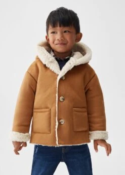 Manteau Suédine En Imitation Mouton