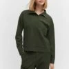 Sweat-shirt Col Montant Zip
