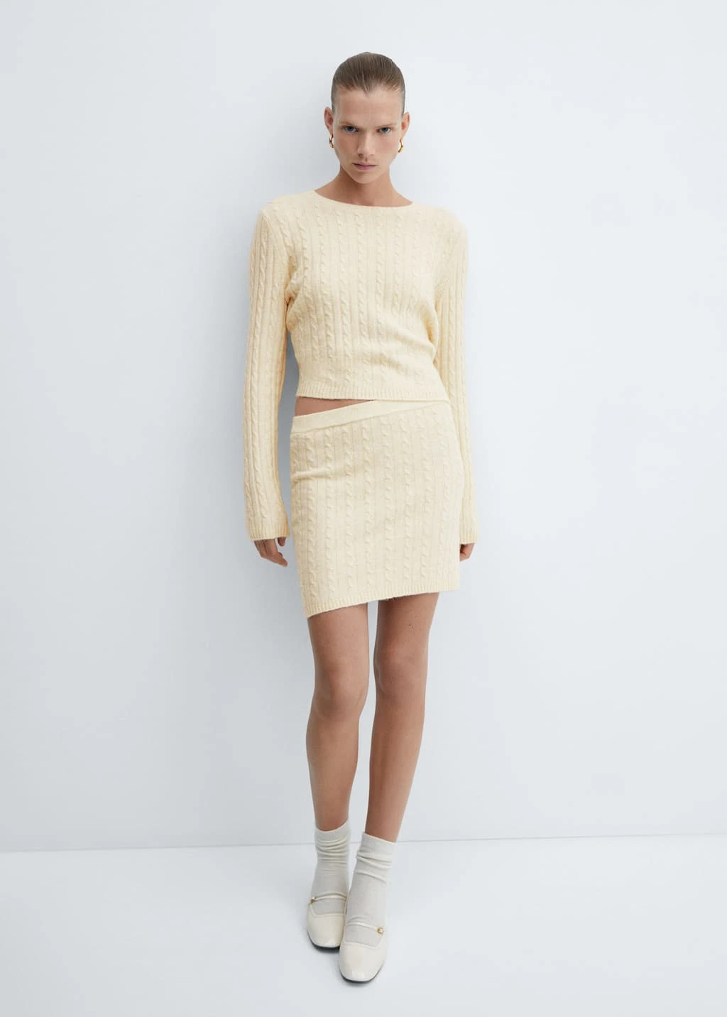 Minijupe Maille Torsadée – Image 4