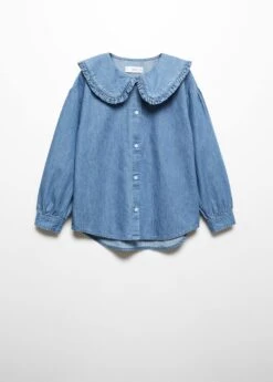 Blouse Denim Col Claudine