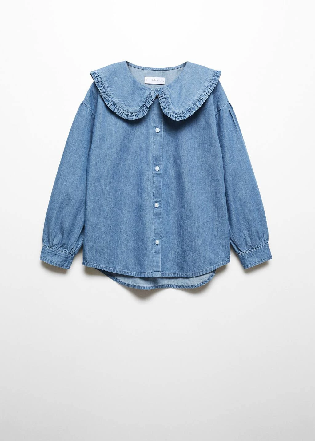 Blouse Denim Col Claudine
