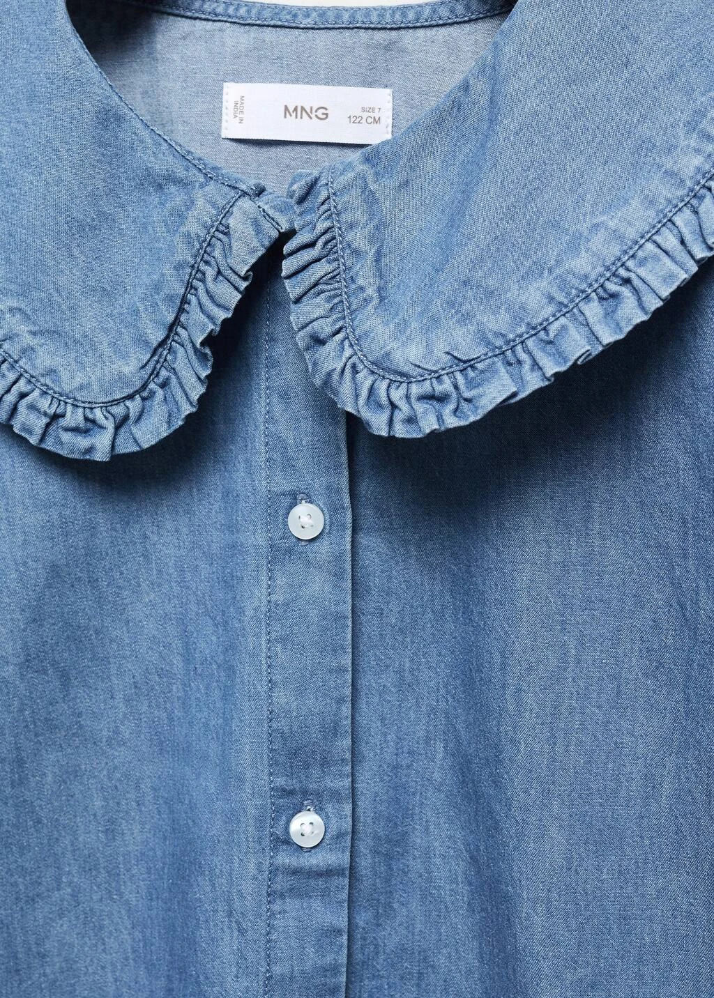 Blouse Denim Col Claudine â Image 2