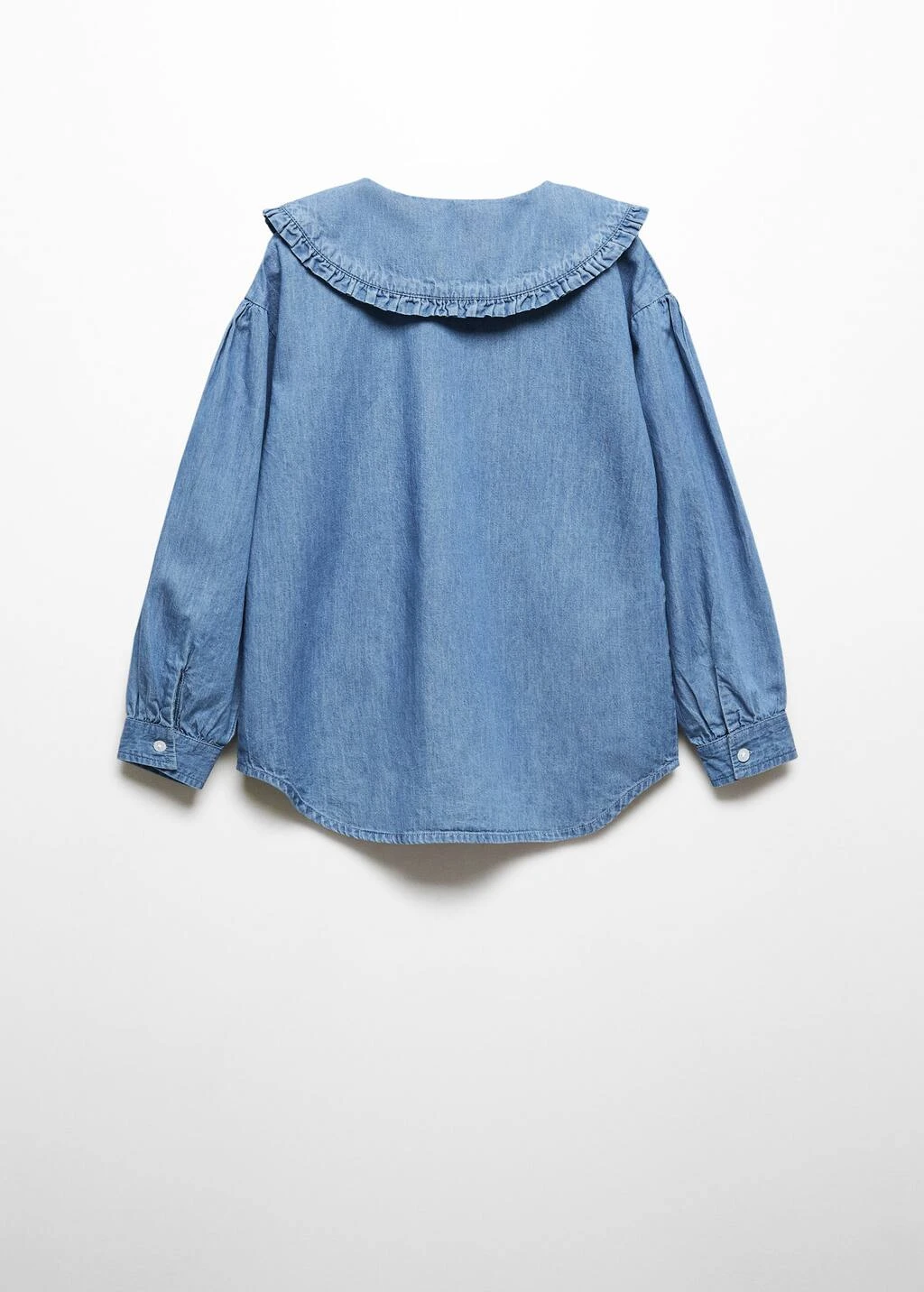 Blouse Denim Col Claudine â Image 3