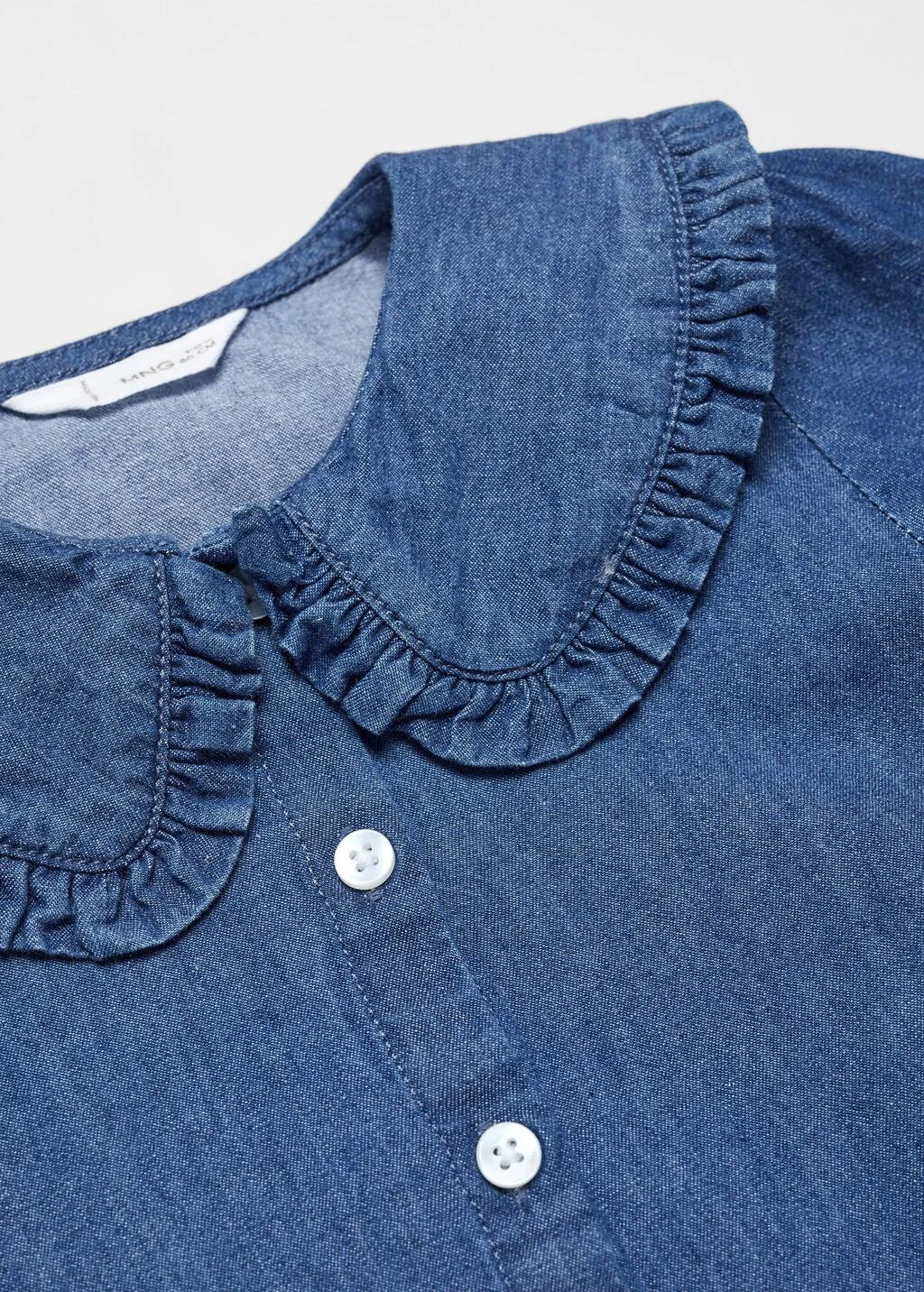 Chemise Denim Col Claudine â Image 7