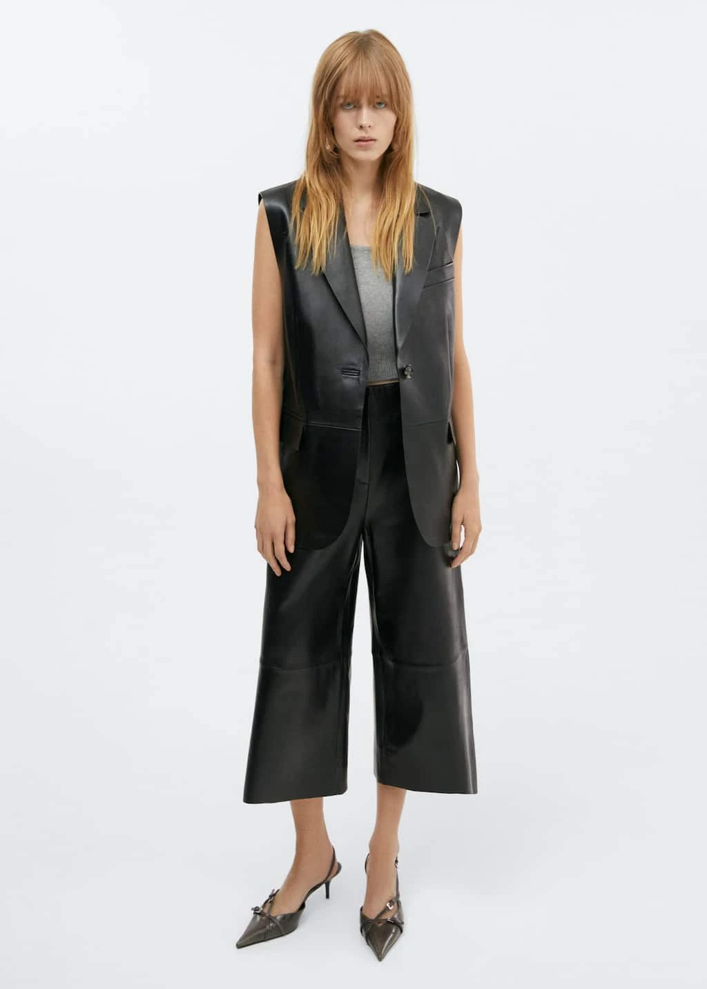 Gilet Long Cuir – Image 2