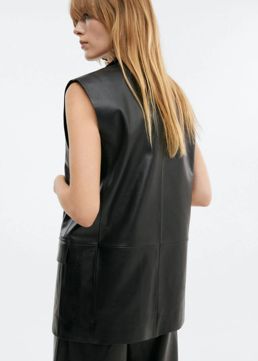 Gilet Long Cuir – Image 3