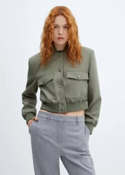 Veste Bomber épaulettes