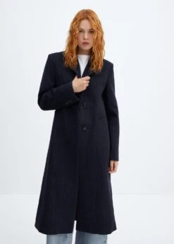 Manteau Laine Rayures