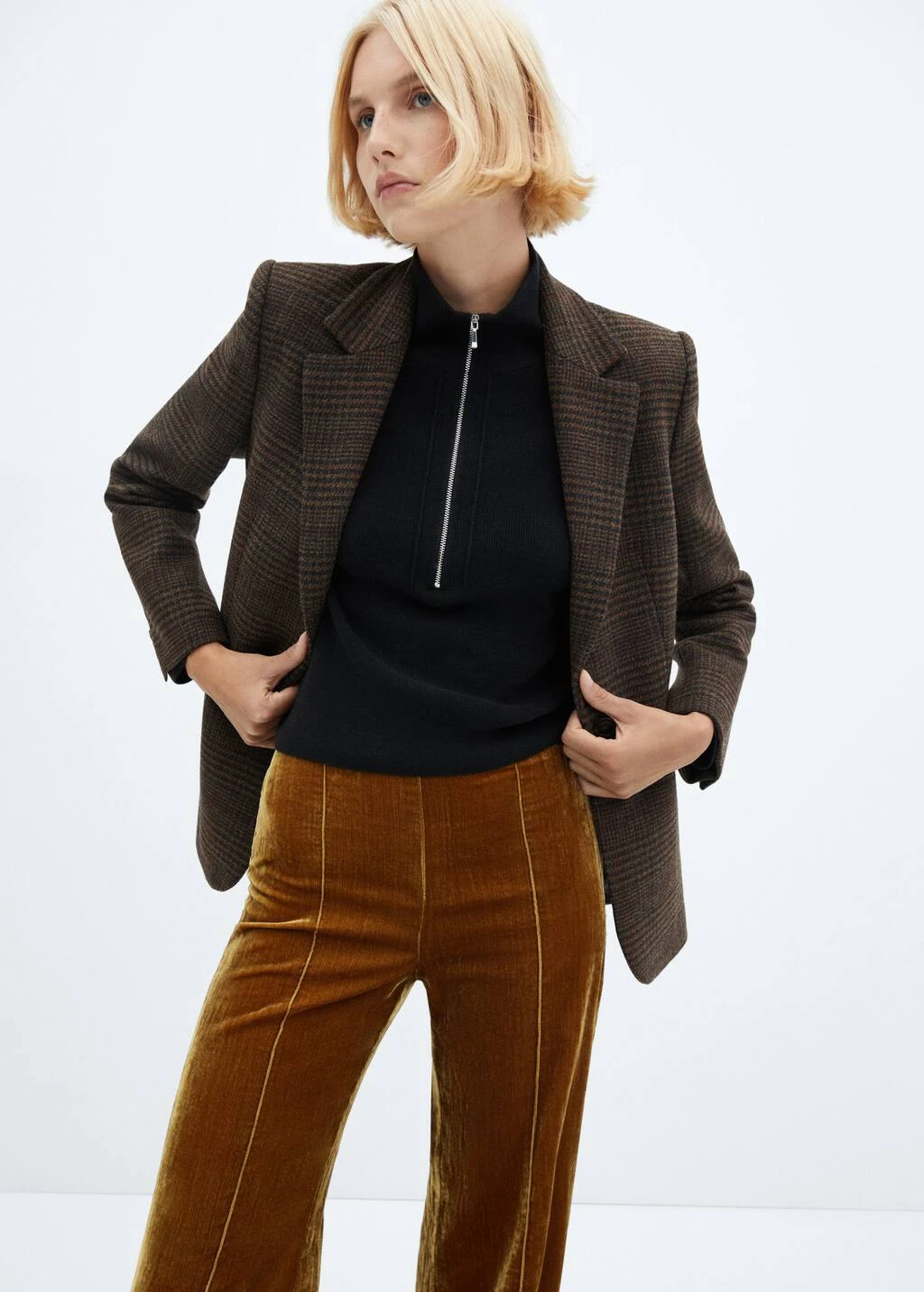 Pantalon Velours Coutures â Image 4