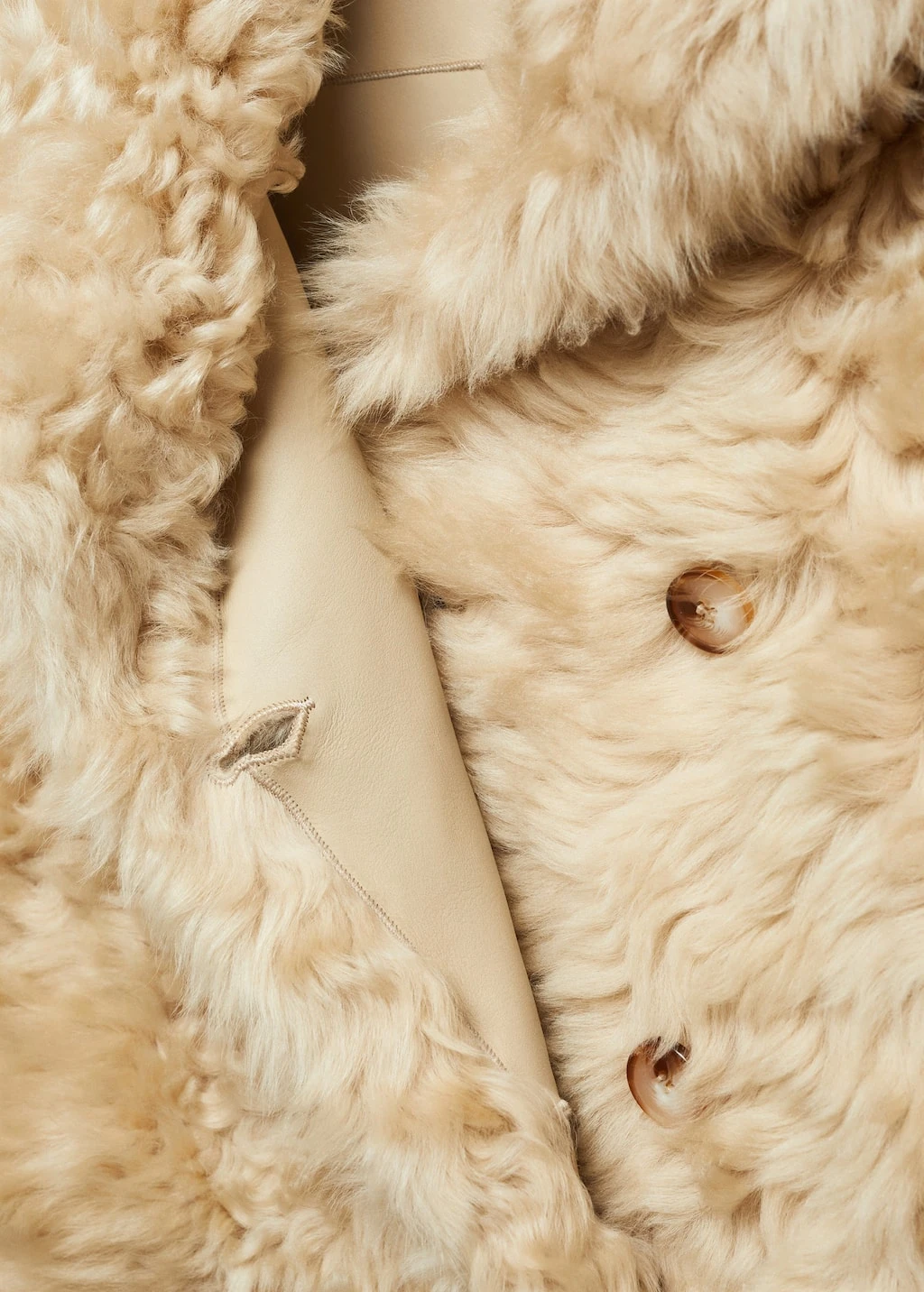 Manteau Fourrure Doublure Cuir – Image 7