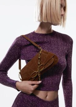 Sac Cuir Anse Métallique