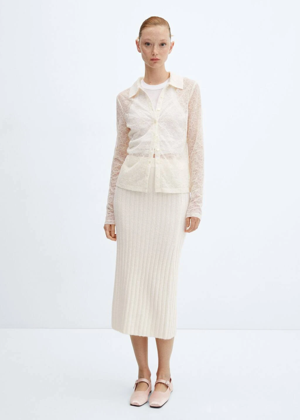 Chemise Dentelle Semi-transparente – Image 2