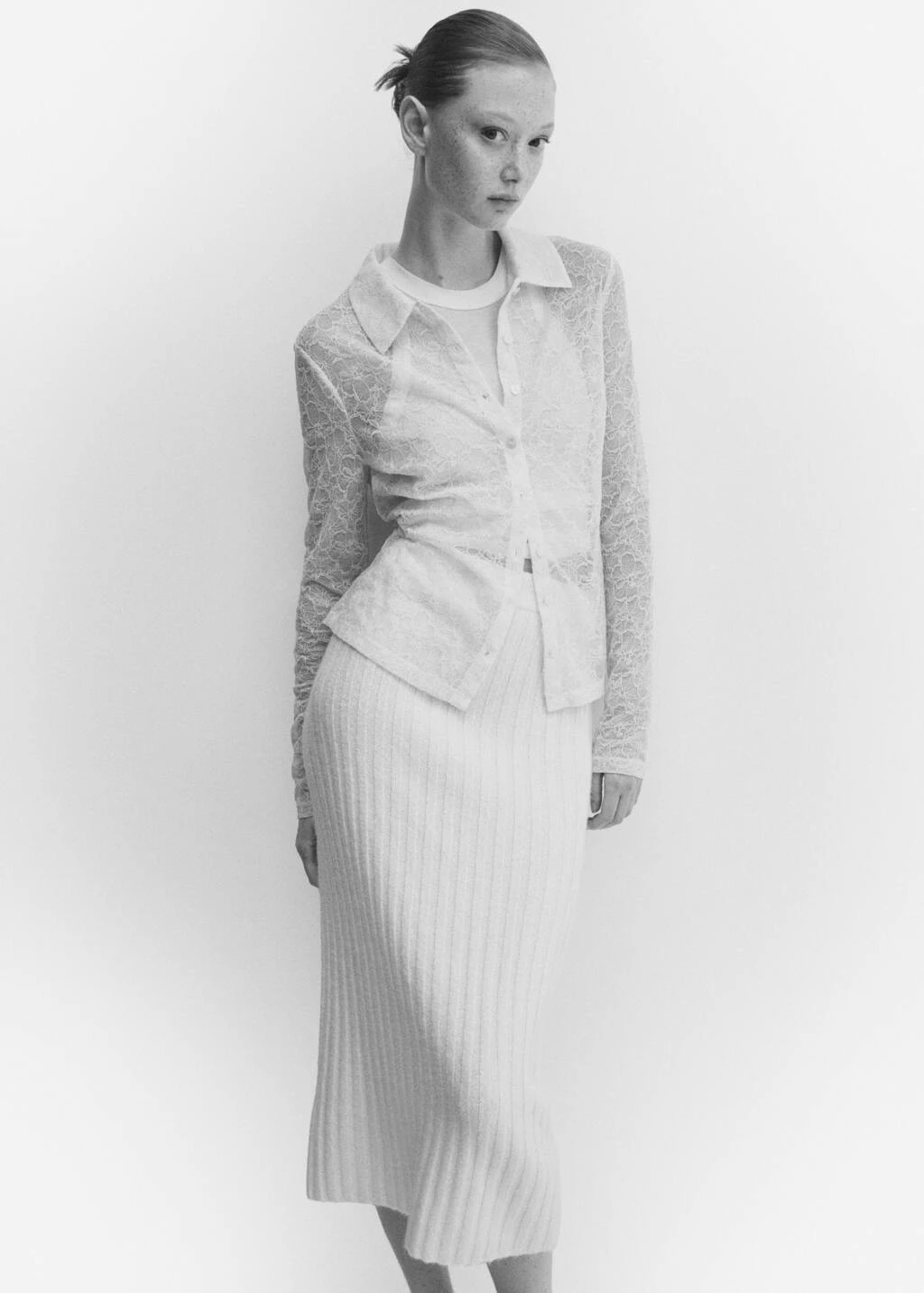 Chemise Dentelle Semi-transparente – Image 5