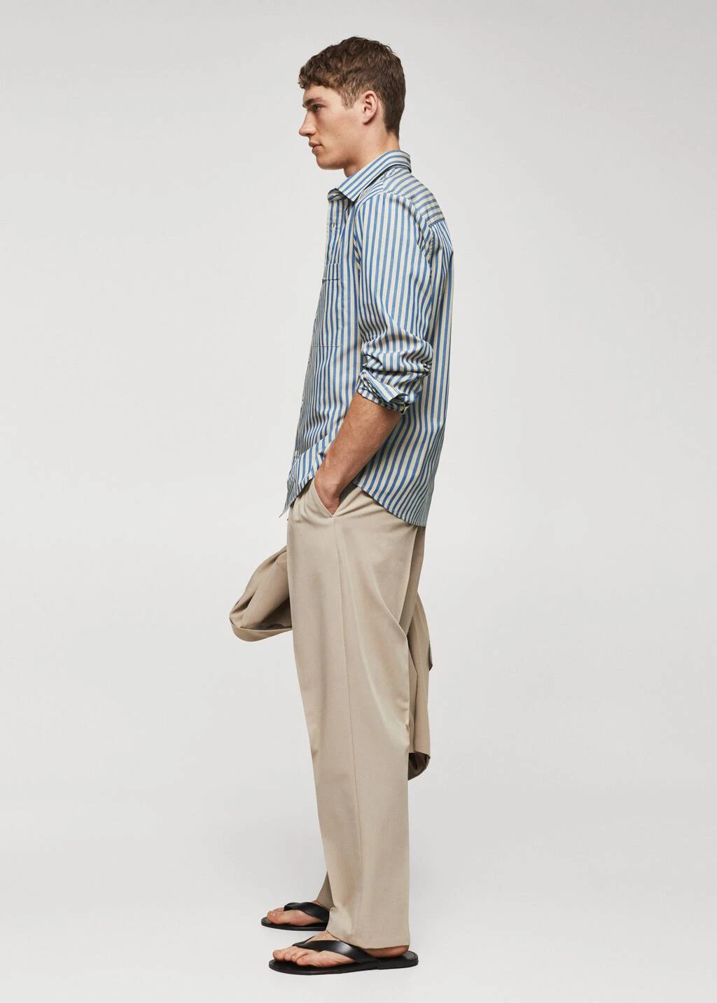 Chemise Rayures Bicolores 100 % Coton – Image 5