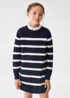 Robe En Maille à Rayures