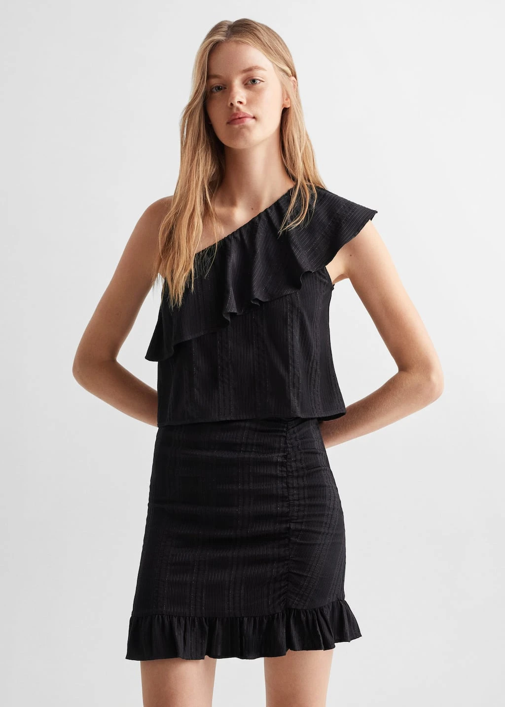 Blouse Asymétrique Détail Brillant