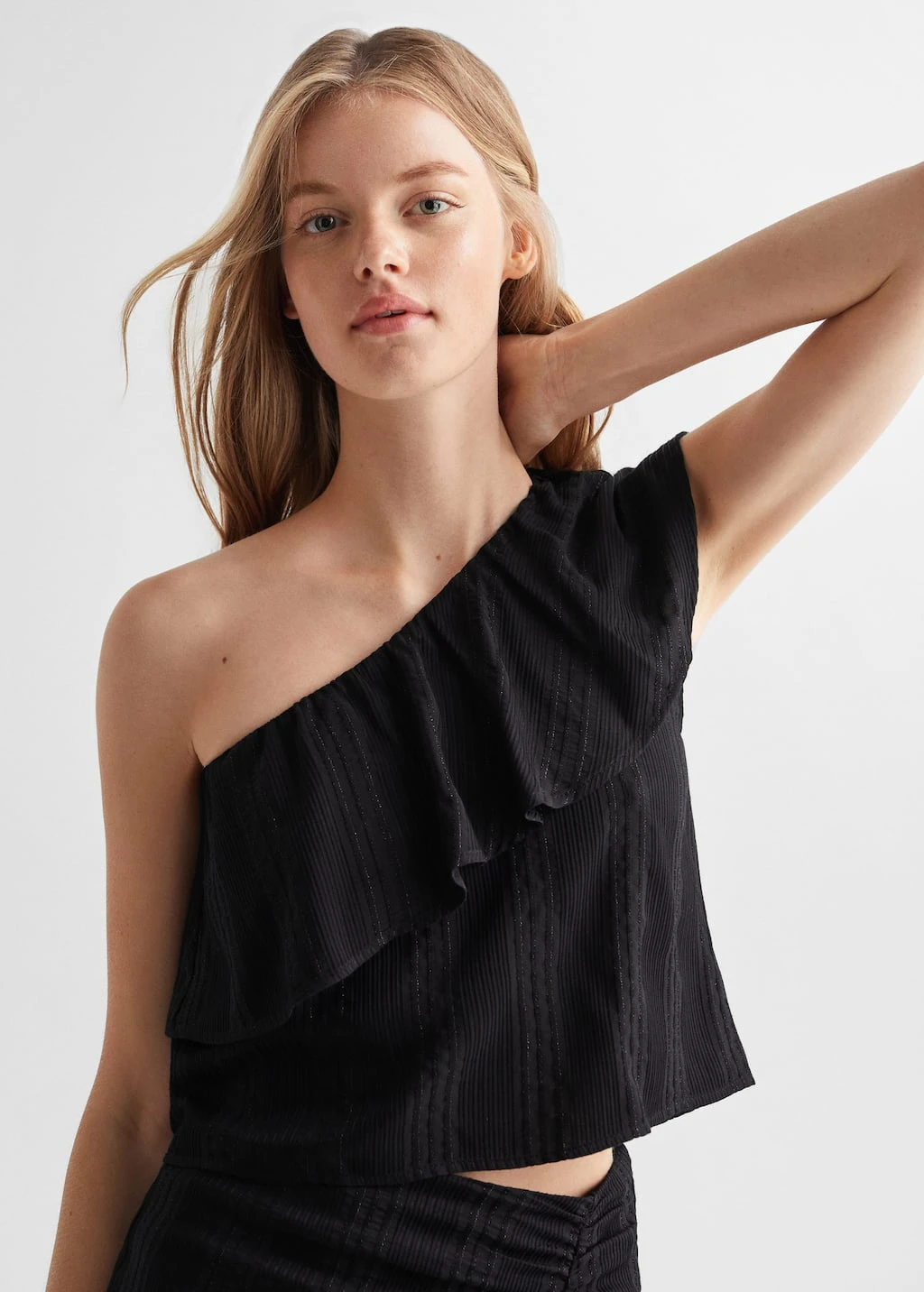 Blouse Asymétrique Détail Brillant – Image 4