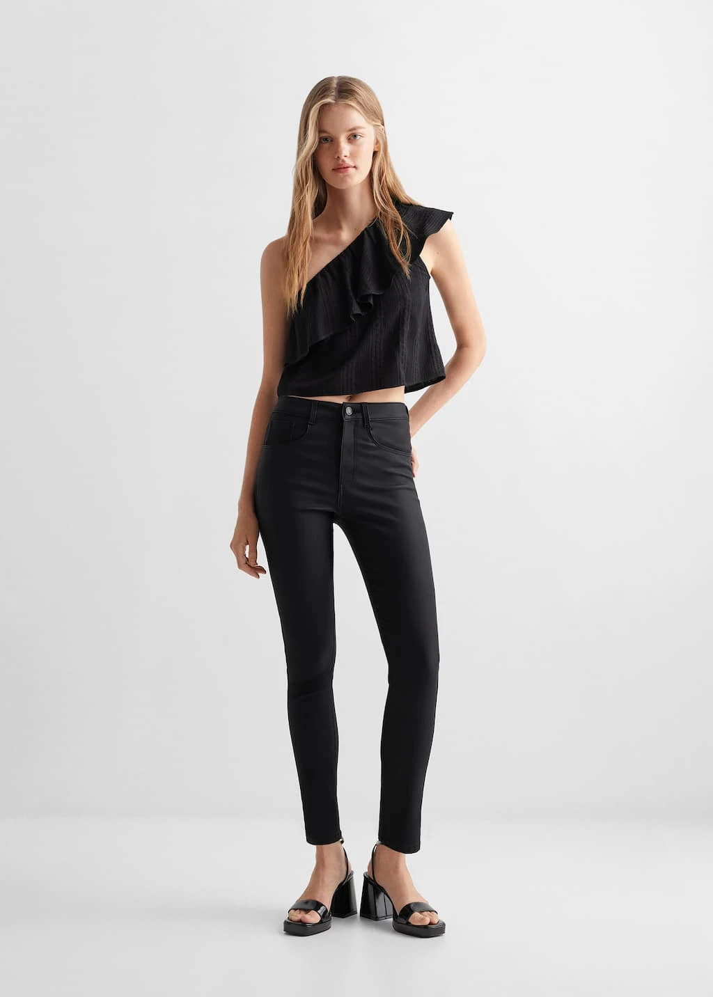 Blouse Asymétrique Détail Brillant – Image 5