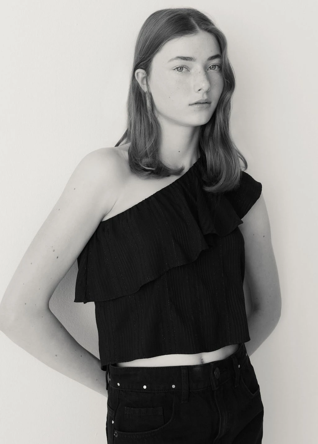 Blouse Asymétrique Détail Brillant – Image 6