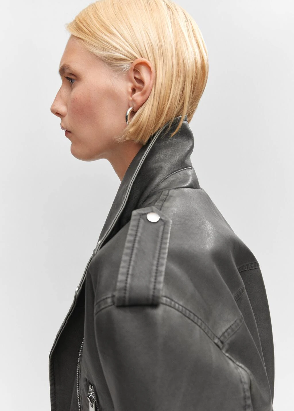 Blouson Biker Effet UsĂ© â Image 4