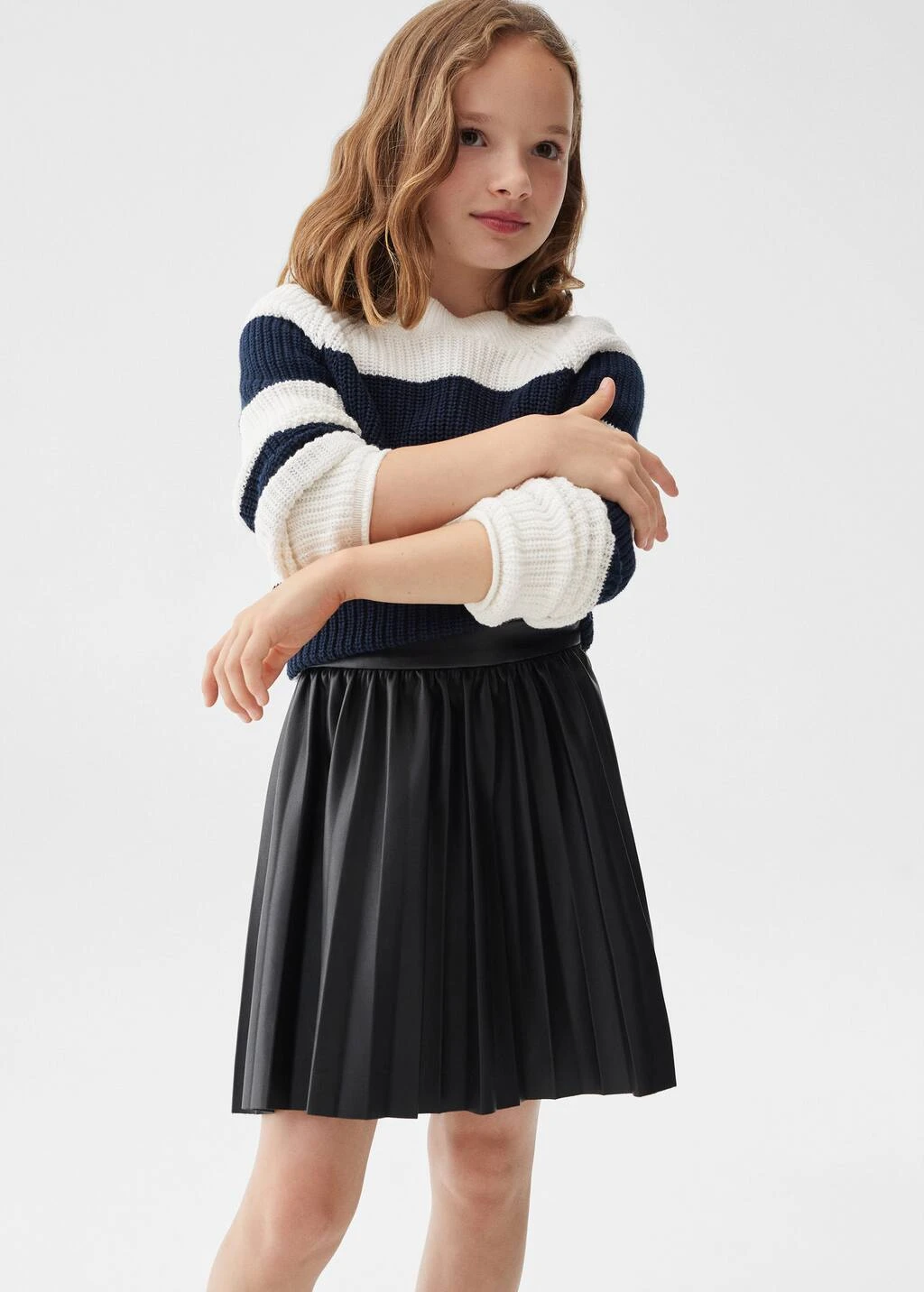 Jupe Plissée Similicuir