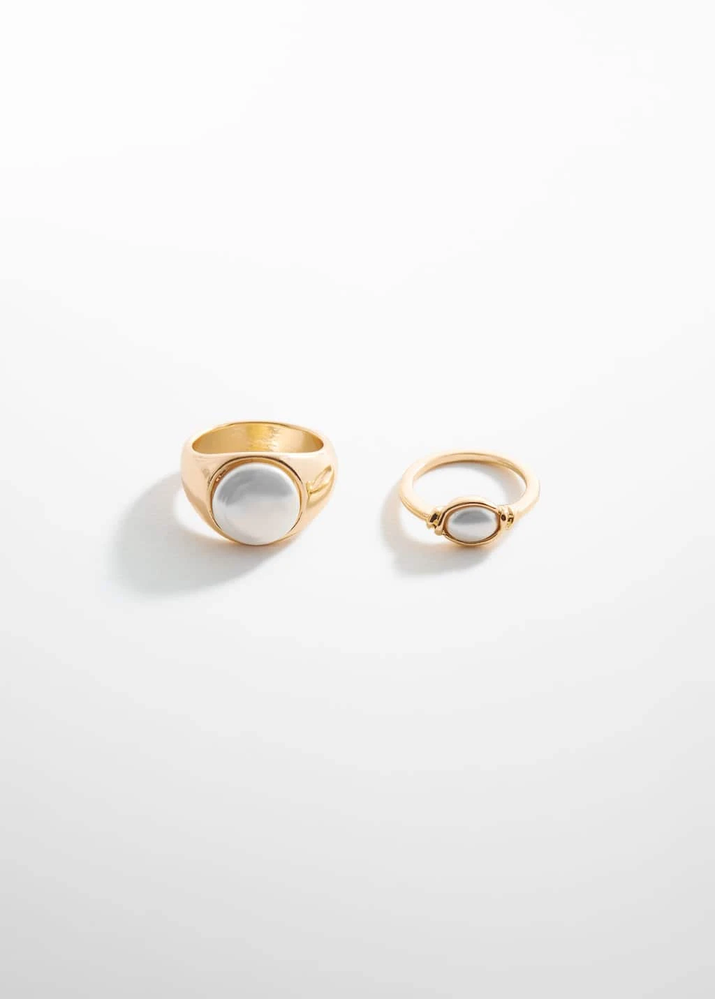 Lot Bagues Détail Perle