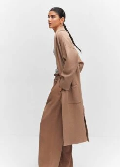 Manteau Oversize Maille Poches