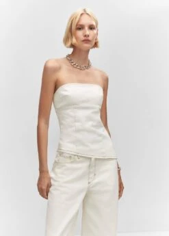 Top Bustier En Denim