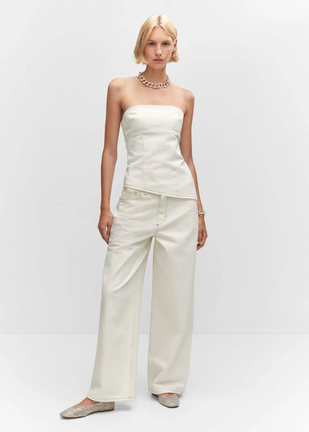 Top Bustier En Denim â Image 2