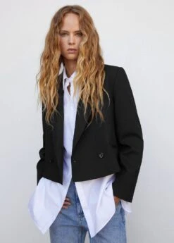 Veste Courte Double Boutonnage