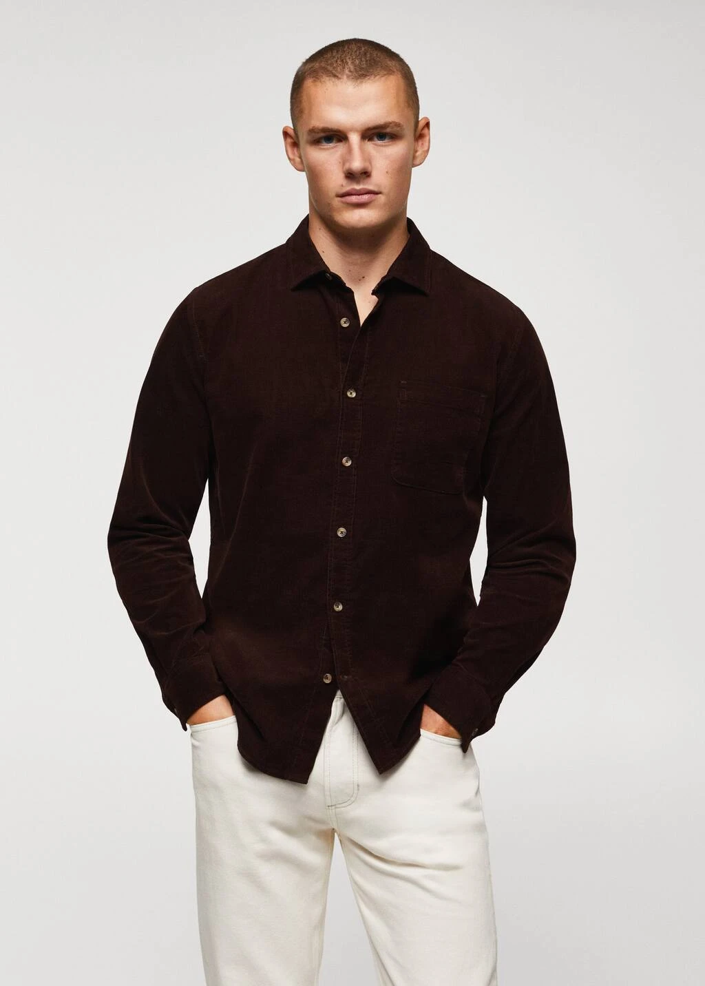 Chemise Regular Fit Velours Milleraies â Image 8